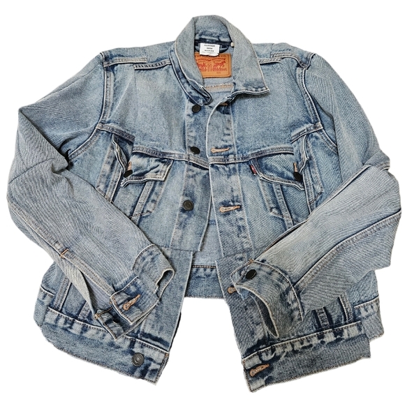 Levis Vetements Pour Femme Denim Hiver 2018 Collaboration Jean Jacket - Picture 13 of 13